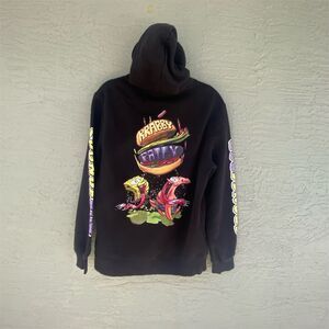 H&M Unisex SpongeBob SquarePants Hoodie Black Pullover Size M